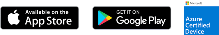 Google play, Apple store, Azure certified